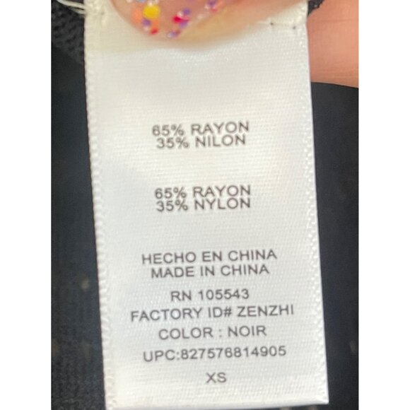 Catherine Malandrino For DesigNation Black XS V-Neck Knit Dress NWT sexy v-neck - Picture 9 of 9